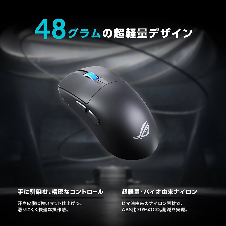 ROG HARPE II ACE ワイヤレスゲーミングマウス 本体 ROG Harpe II Ace Gaming Mouse | Ambidextrous | Gaming GAMING